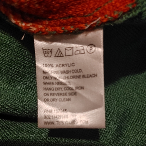 Ugly Christmas Sweater Tipsy Elves Santa Claus Gingerbread Man cookies shirt XL - Picture 4 of 7